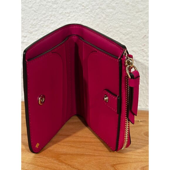 Kate Spade Deep Magenta Cameron Small L-Zip Wallet - Picture 3 of 7